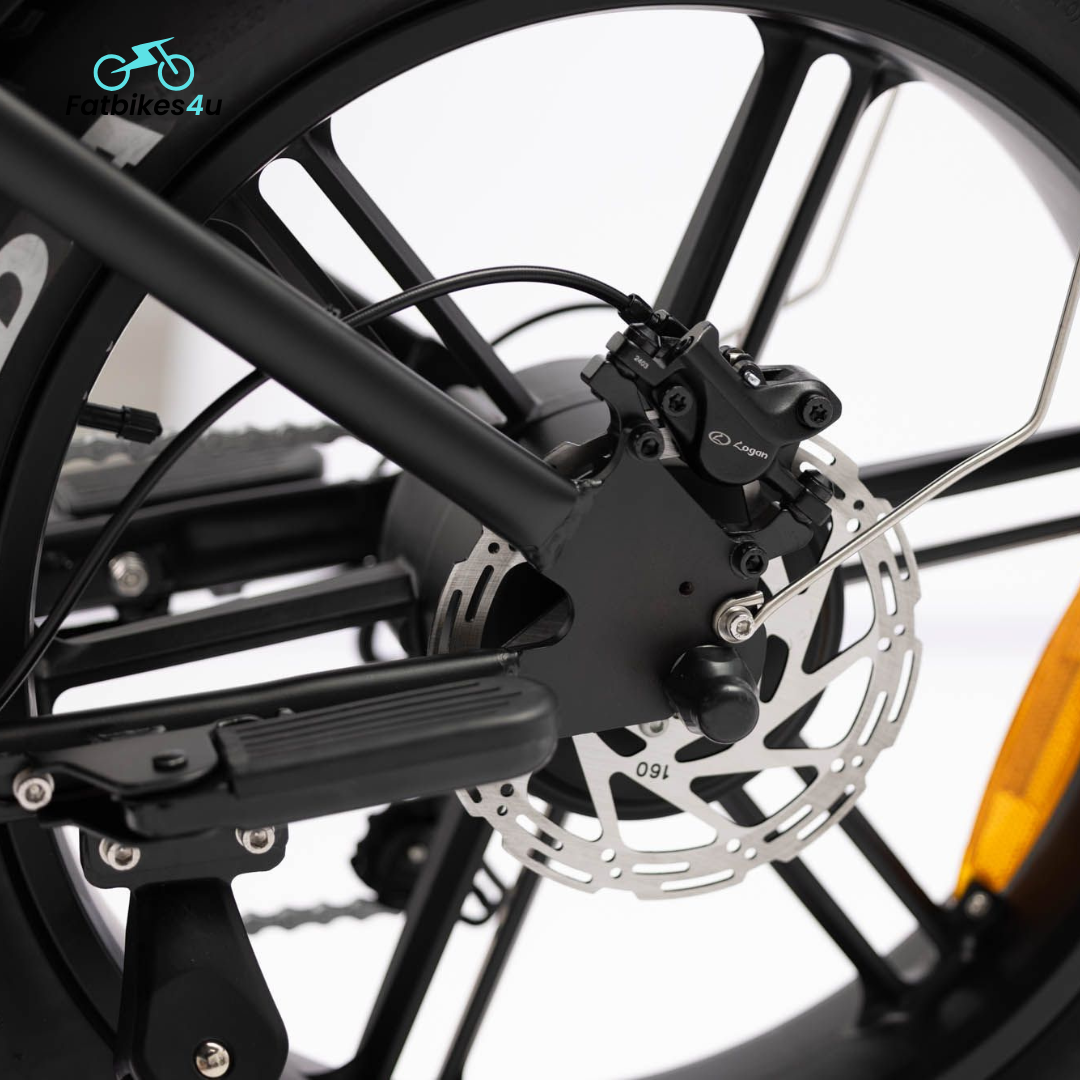 V20 Pro 2025 | Schwarz | Elektrisches Fatbike | 250W - Fatbikes4u